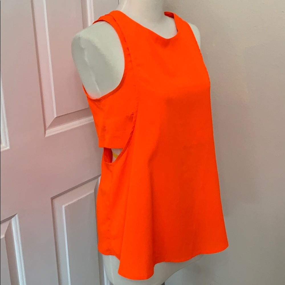 Orange Blue Rain Cut Out Tank